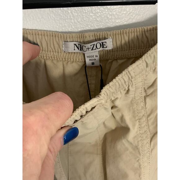 Nic &  Zoe POPLIN PARACHUTE ANKLE PANT NWT SIZE 8 - Picture 3 of 8
